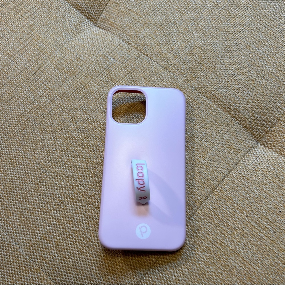 Pink iPhone 12 loopy case